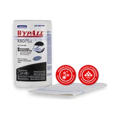 Paños de limpieza WypAll X80 Antibacterial - Master Química