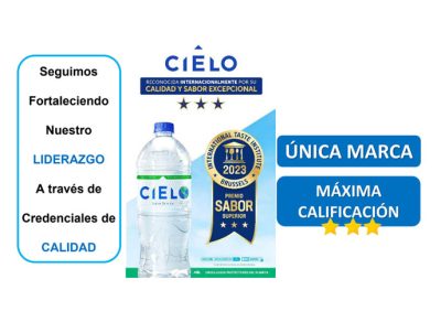 Agua pura CIELO, 375ml, 625ml, 1lt, 3lt - Imagen 3